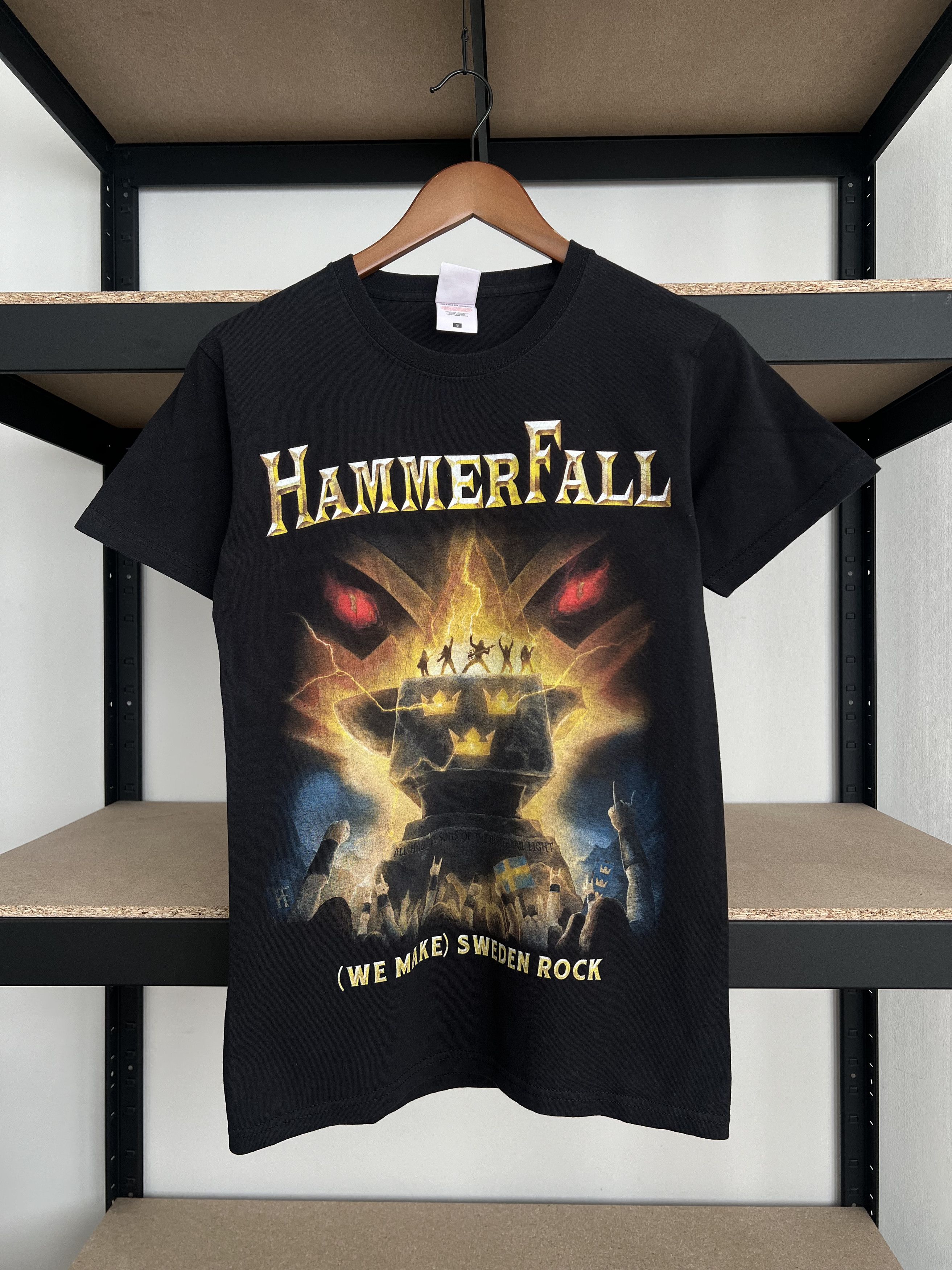 Vintage 2019 Hammerfall Sweden Rock Summer Tour T Shirt Hoodie, Sweatshirt | FlexRushtees.com