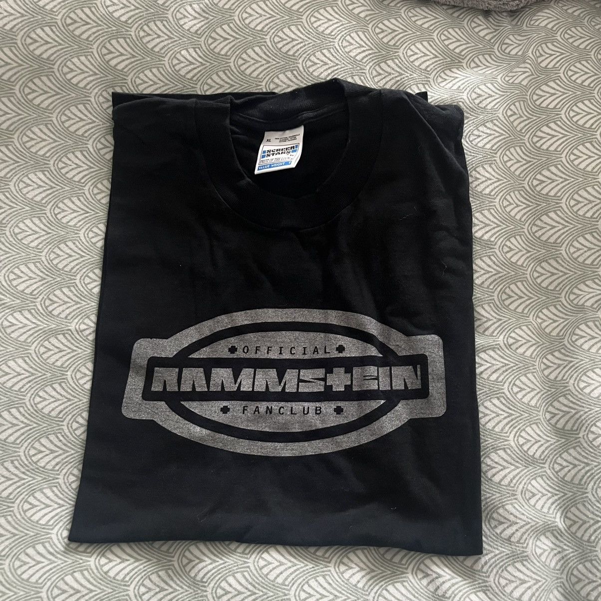 Vintage Rammstein 1996 Fan Club Mail Order Shirt Screen Stars Xl