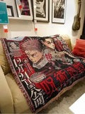 Vibe Handmade Jujutsu Kaisen Throw Towel Woven Blanket