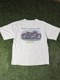Bugle Boy Vintage 90s Bugle Boy Motorcycle Graphic Essential Boxy Tee Hoodie, Sweatshirt | FlexRushtees.com