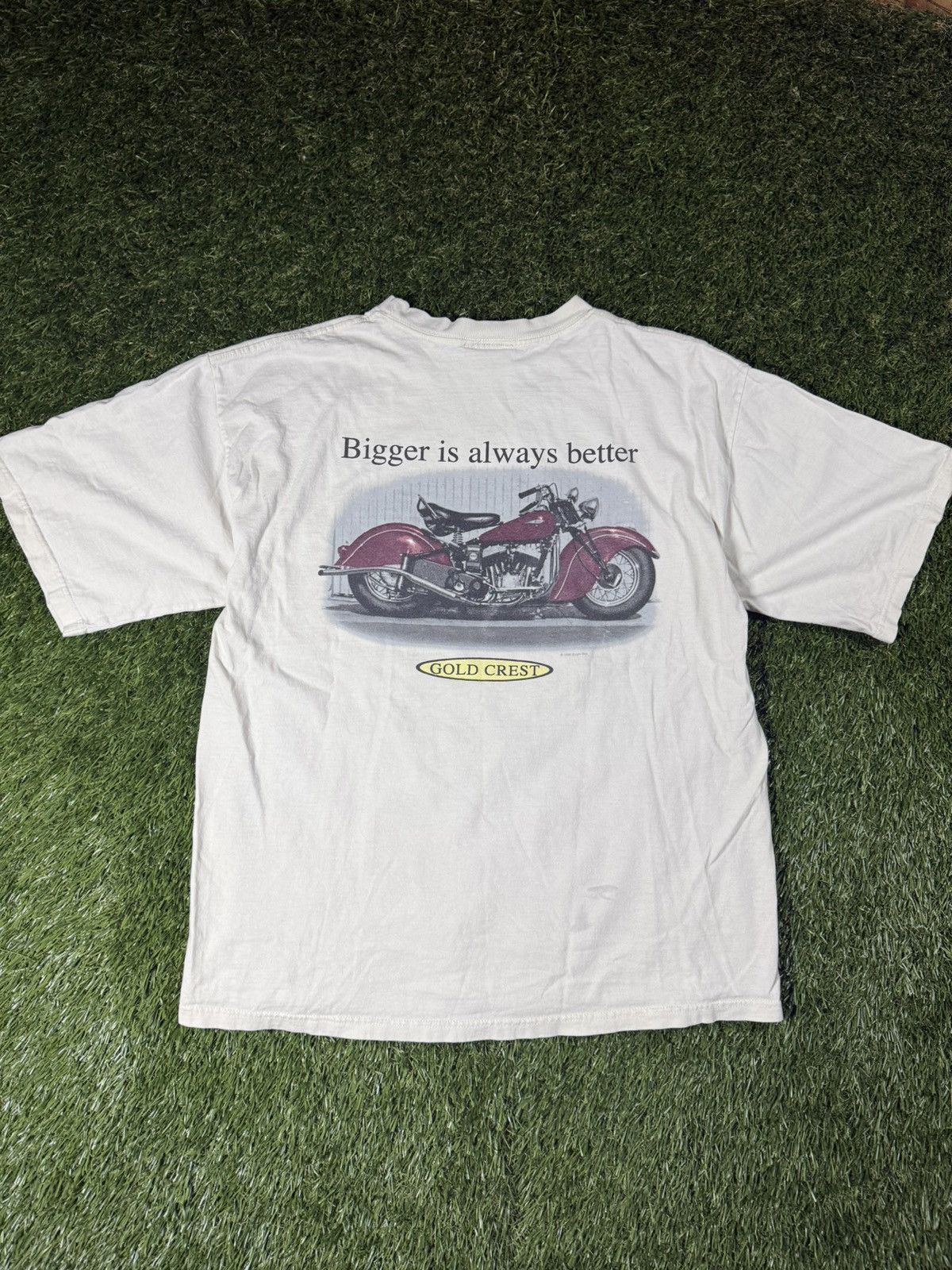 Bugle Boy Vintage 90s Bugle Boy Motorcycle Graphic Essential Boxy Tee Hoodie, Sweatshirt | FlexRushtees.com