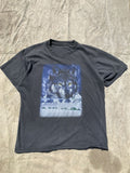 Vintage Faded Trashed Zip It Wolf Animal Tee Hoodie, Sweatshirt | FlexRushtees.com