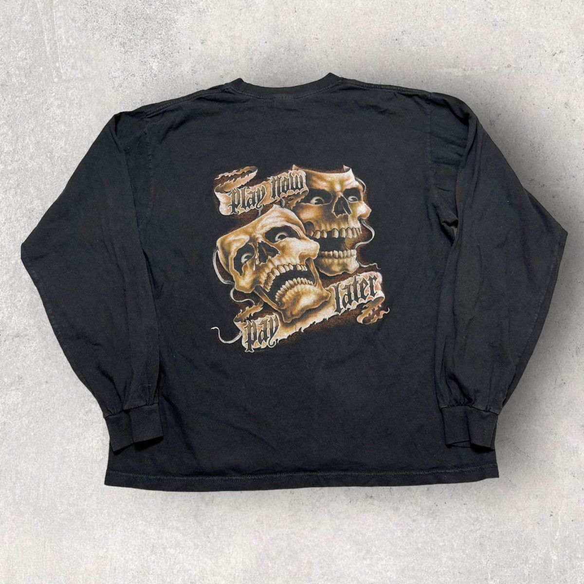 Vintage Play Now Pay Later Long Sleeve Tee