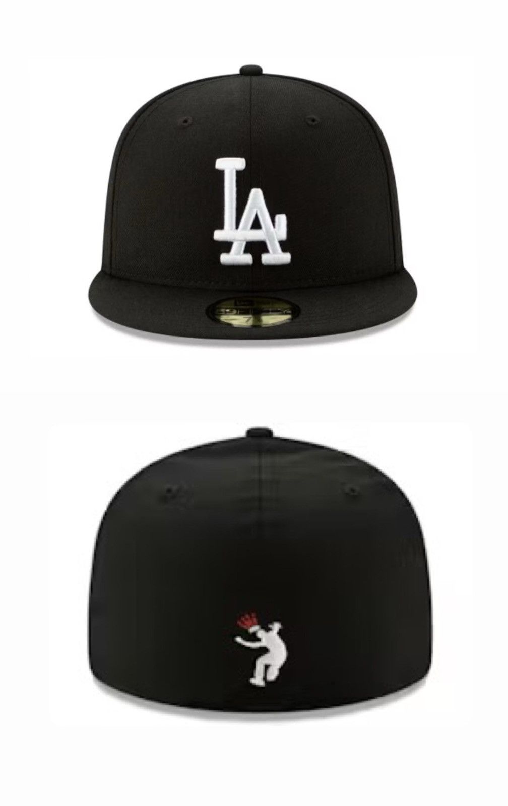 Dodgers X New Era La Frontman Cap 7 3 8 Black