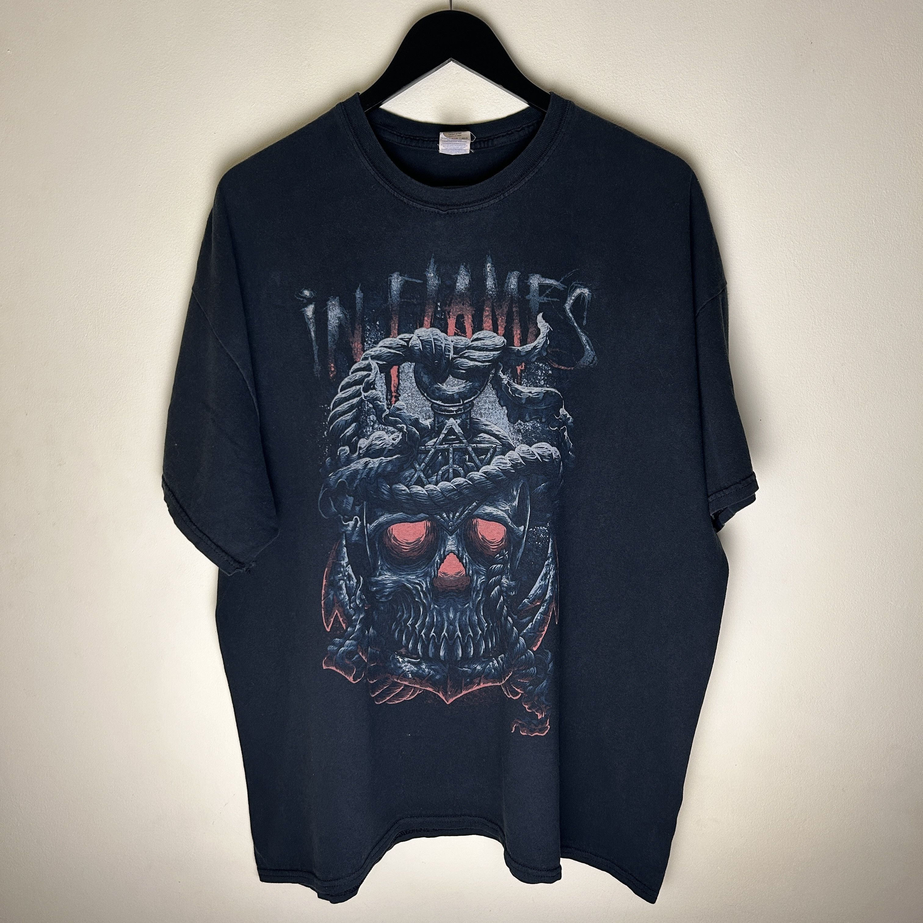 Band Tees Vintage In Flames Distressed Band T Shirt Hoodie, Sweatshirt | FlexRushtees.com