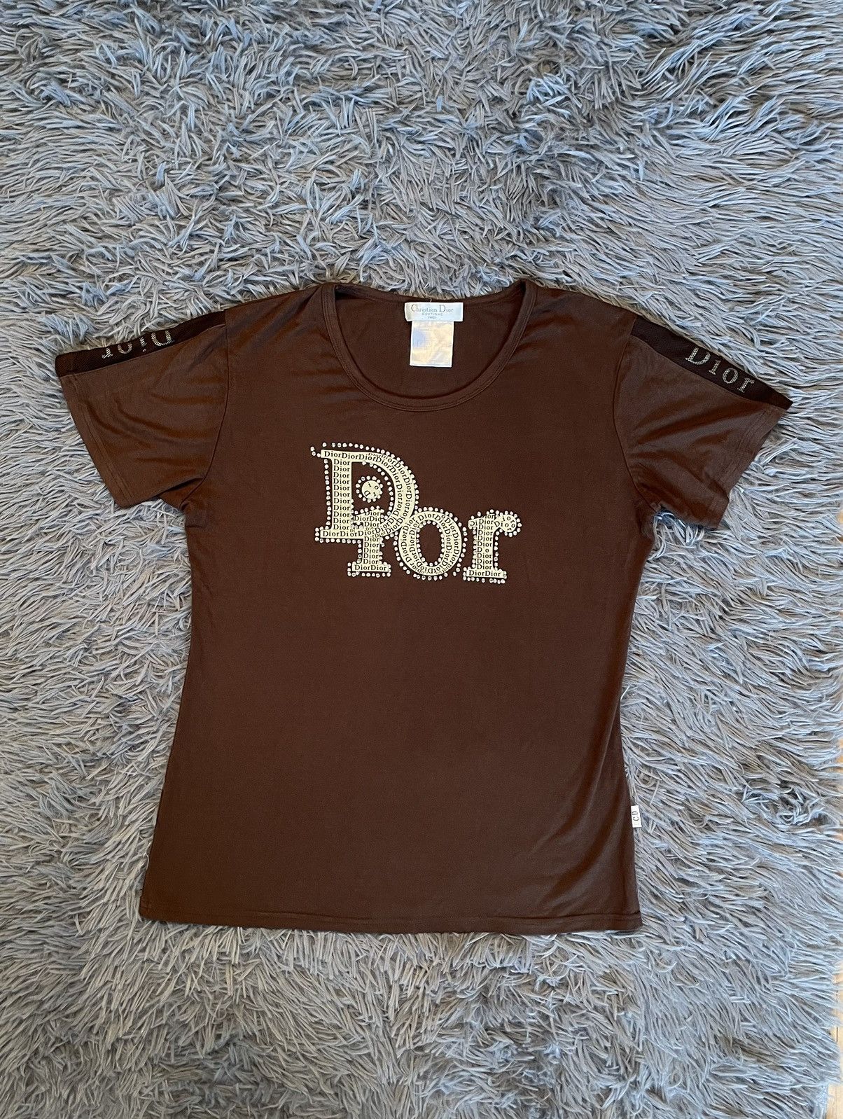 Vintage Christian Dior 90s Vintage Shining Logo T Shirt