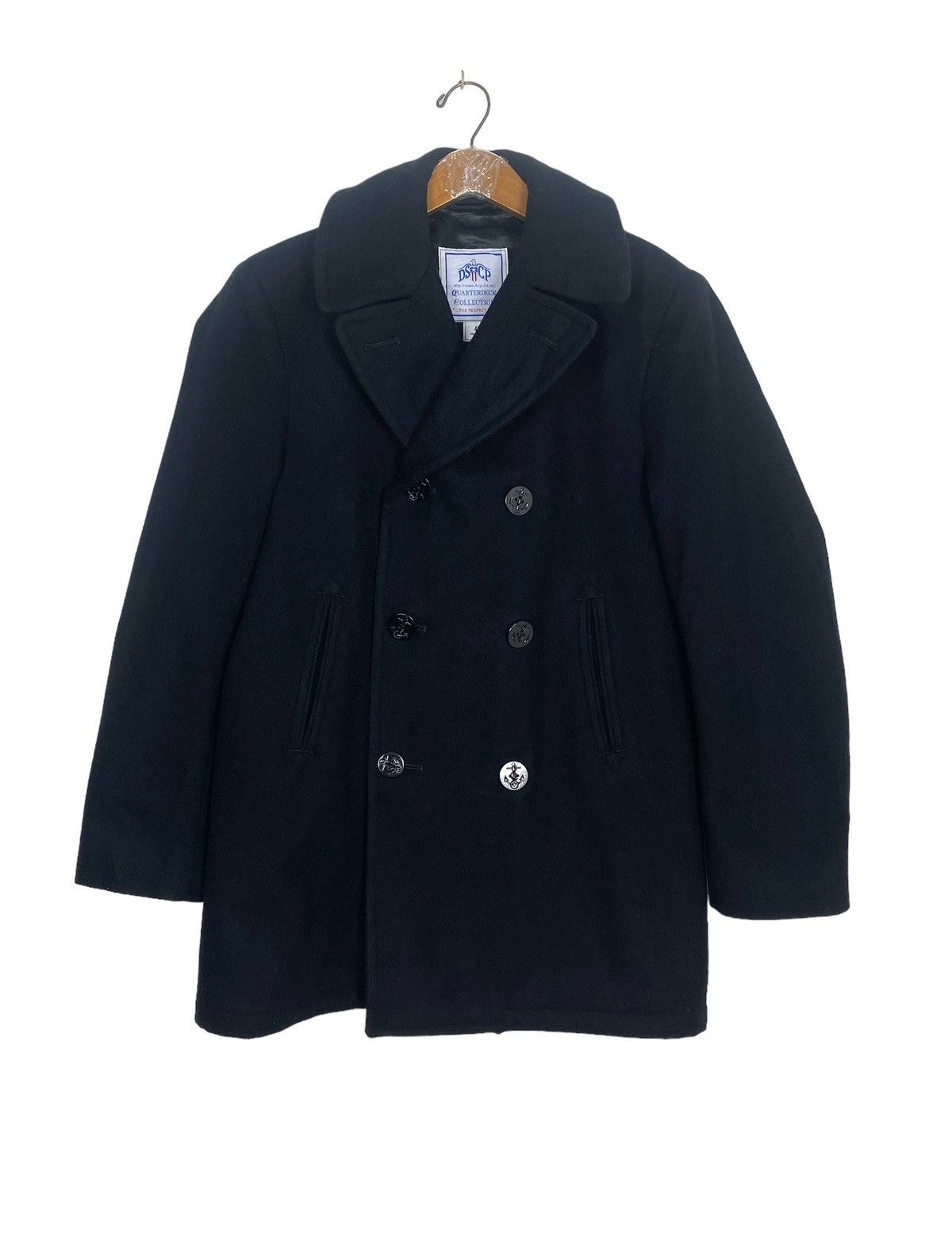 Rare Vintage Dscp Quaterdeck Collection Wool Overcoat