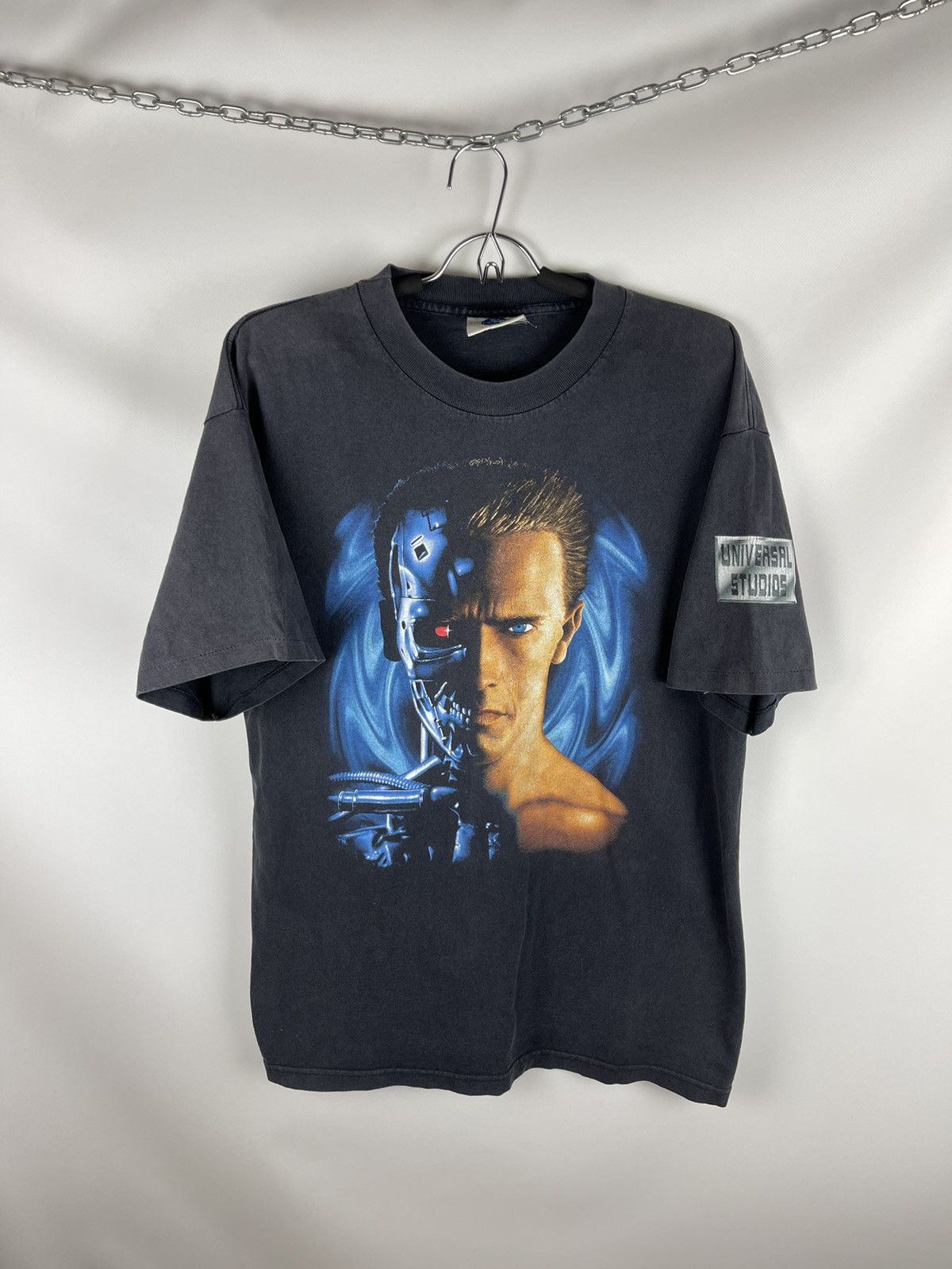 Vintage Universal Studios 90s Terminator 2 I Told You I D Be Back T-Shirts, Hoodie, Sweatshirt | FlexRushtees.com