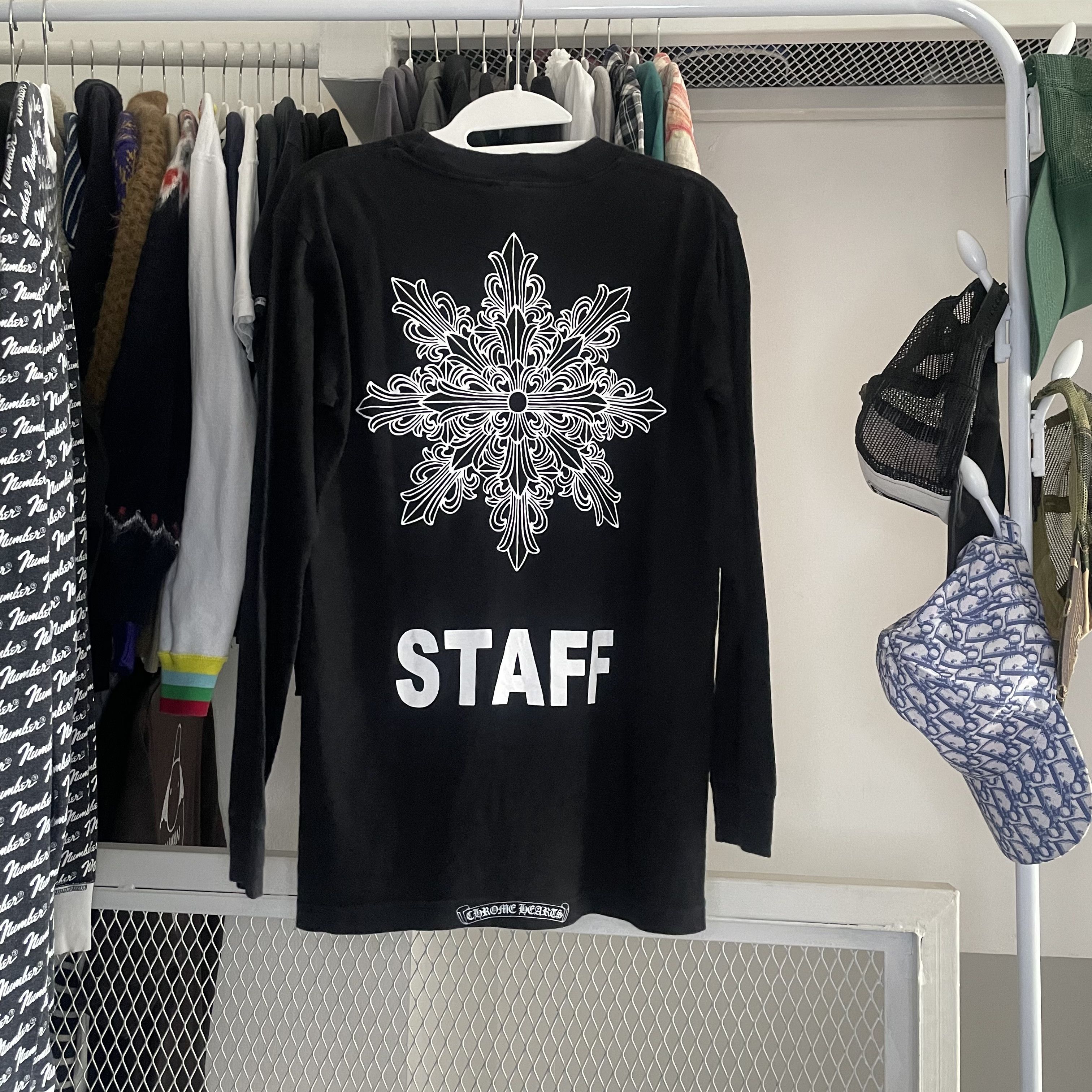 Hearts Vintage Chrome Hearts Staff Longsleeve T-Shirts, Hoodie, Sweatshirt | FlexRushtees.com