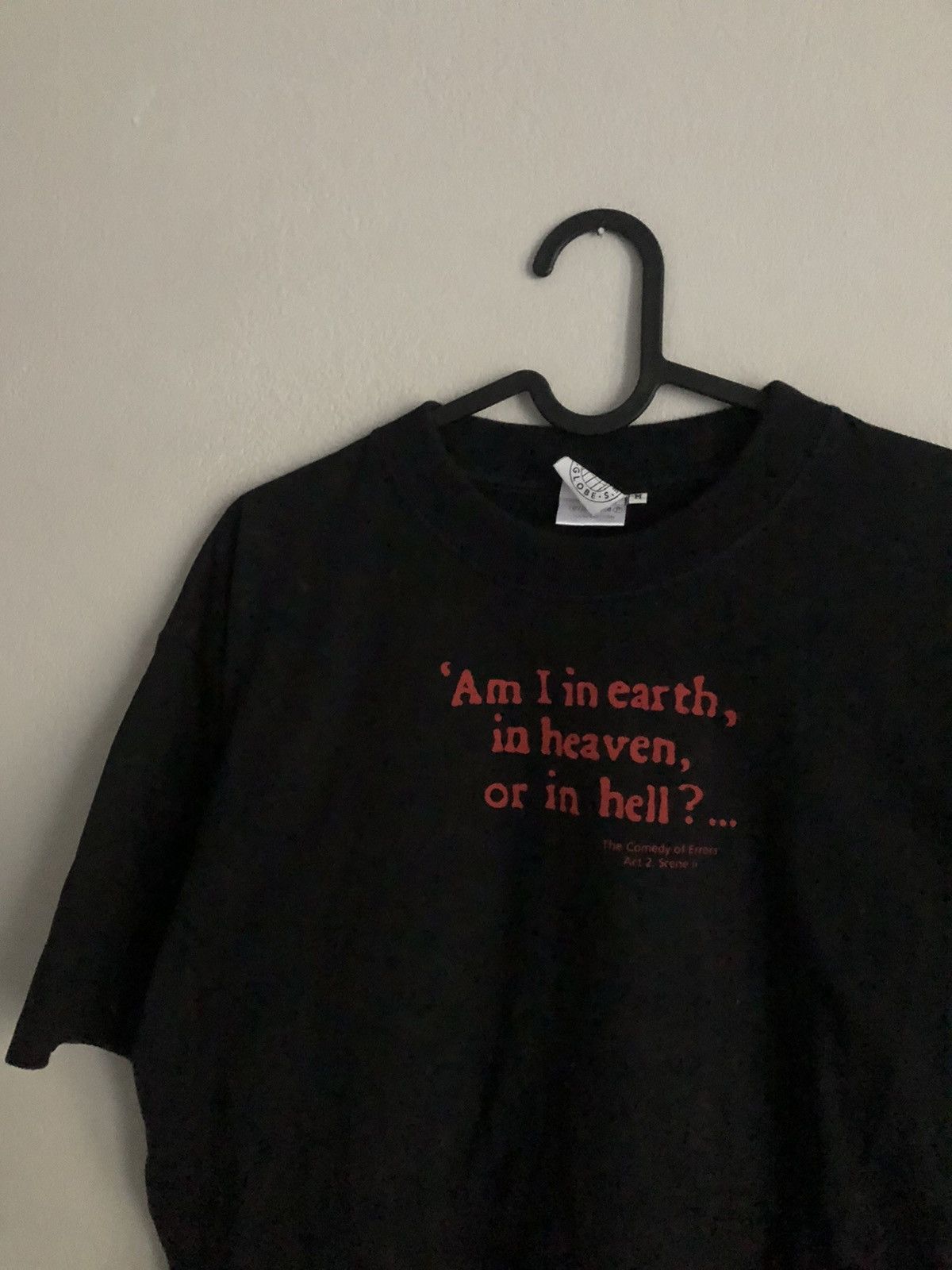 Vintage Rare Shakespeare William Red Quote Tee 00s Hoodie, Sweatshirt | FlexRushtees.com