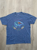 1994 Anvil Vintage Blue Garment Print Tee