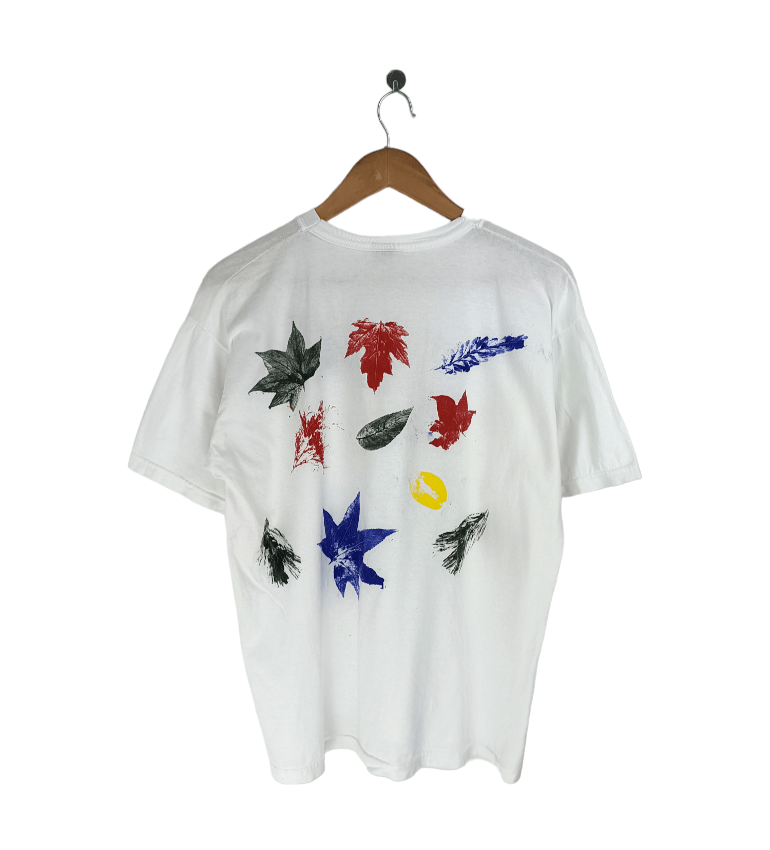 Vintage Art Tee Diy From Leaf With Paint Very Rare Hoodie, Sweatshirt | FlexRushtees.com