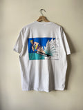 Jerzees X Vintage Vintage 90 S Heineken Beer Art Wake Boarding White Tee Shirt