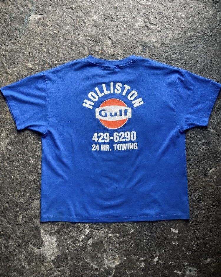 Vintage 90s Holliston Gulf Towing Company Tee Hoodie, Sweatshirt | FlexRushtees.com