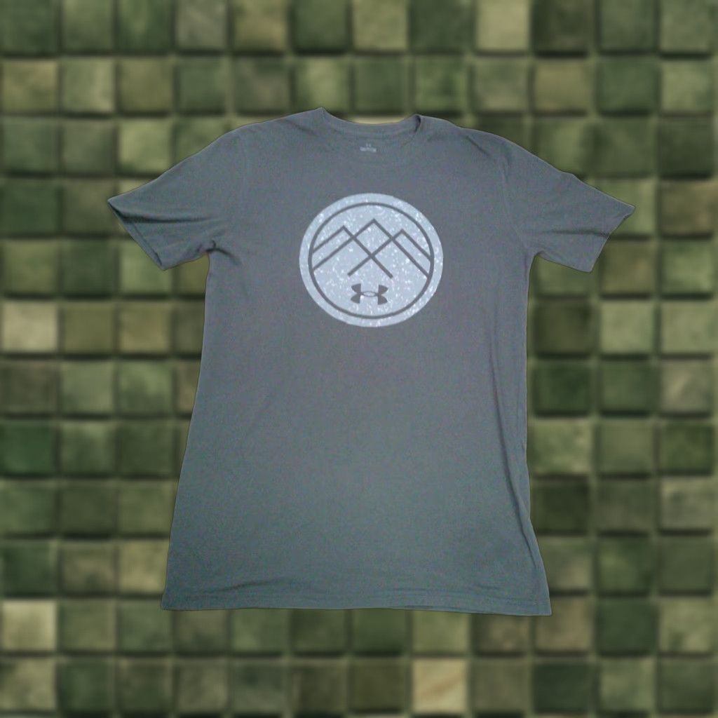 Armour Under Armour Outdoor T Shirt Mens Small Gray Hiking Outdoor T Shirt Heatgear Regular Sh