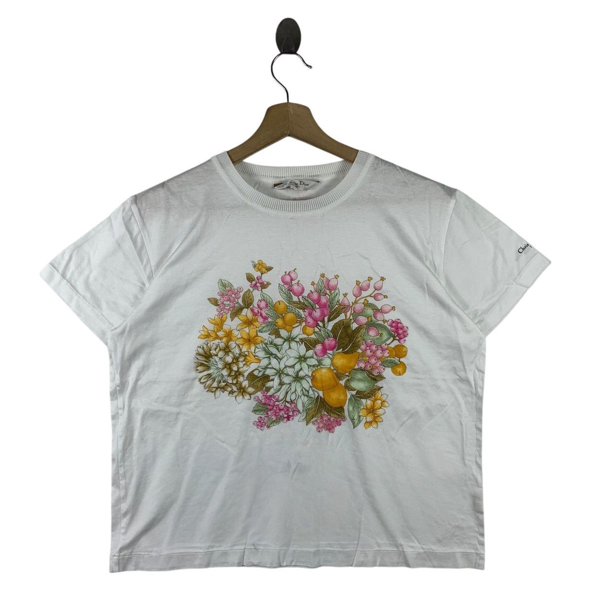 Vintage Christian Dior Sports Flowers Printed Tees Hoodie, Sweatshirt | FlexRushtees.com