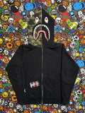 Bape A Bathing Ape Black Green Camo Shark Hoodie T-Shirts, Sweatshirt | FlexRushtees.com