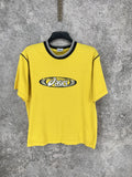 Vintage 1990 Asics Big Logo Yellow Rare T Shirt M Hoodie, Sweatshirt | FlexRushtees.com