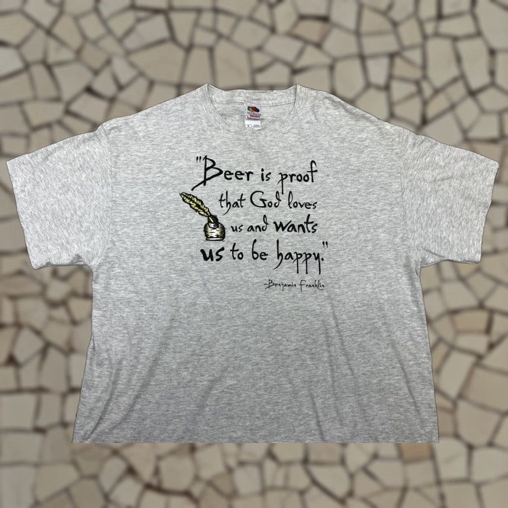 Fruit Of The Loom Vintage Fruit Of The Loom Men S T Shirt 2000s Gray Graphic Tee Xl Short Sleeve Spo