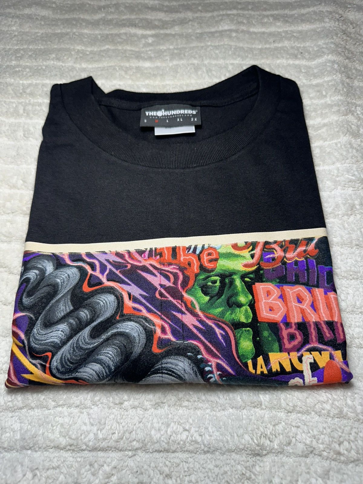 The Hundreds X Vlone The Hundredsxuniversal Studios Lafiancee Frankenstein Tee Hoodie, Sweatshirt | FlexRushtees.com