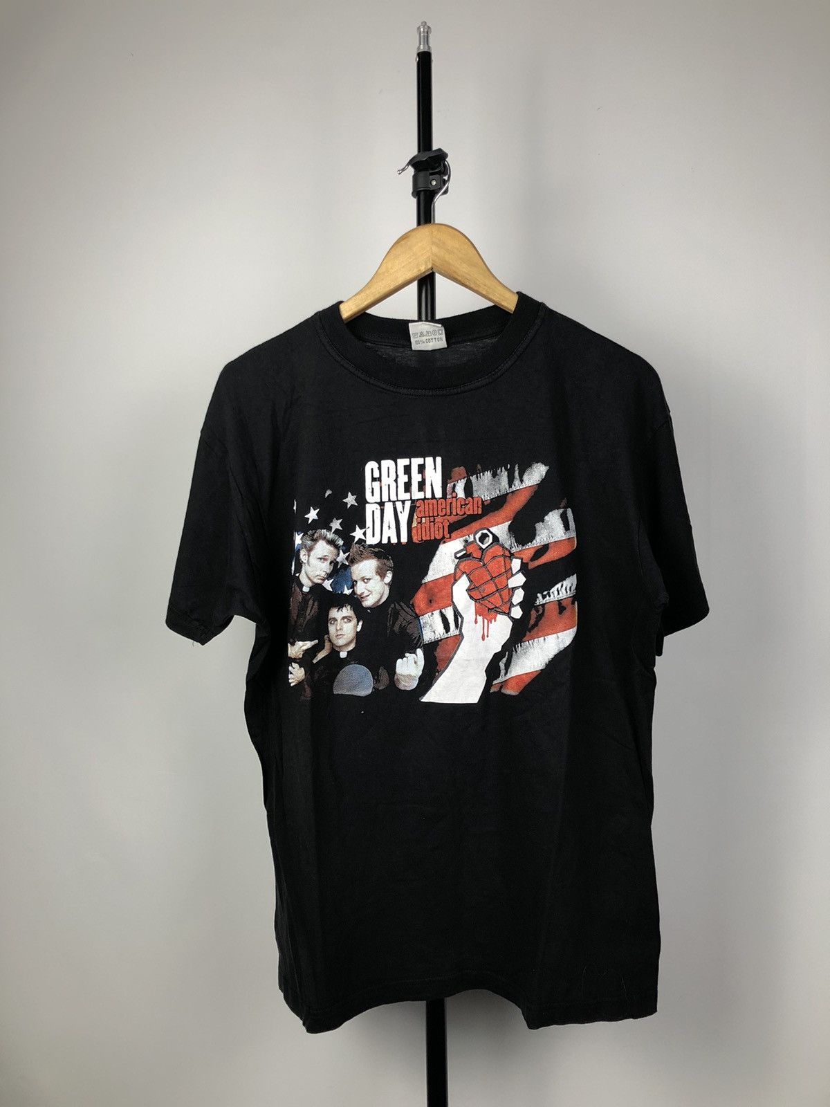 Band Tees Vintage Green Day American Idiot Distressed Band Tee Hoodie, Sweatshirt | FlexRushtees.com