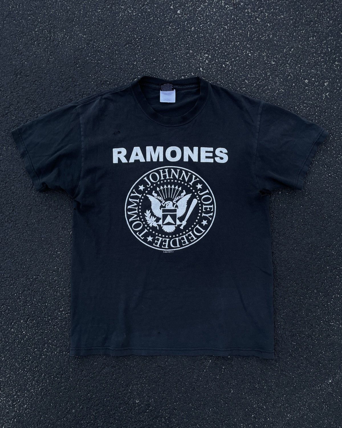 Vintage 1999 The Ramones Thrashed Band Rock Punk Tee Hoodie, Sweatshirt | FlexRushtees.com