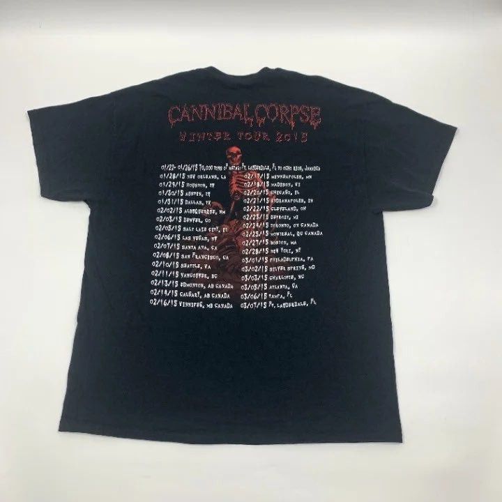 Band Tees Cannibal Corpse 2015 Tour T Shirt Size Xl Hoodie, Sweatshirt | FlexRushtees.com
