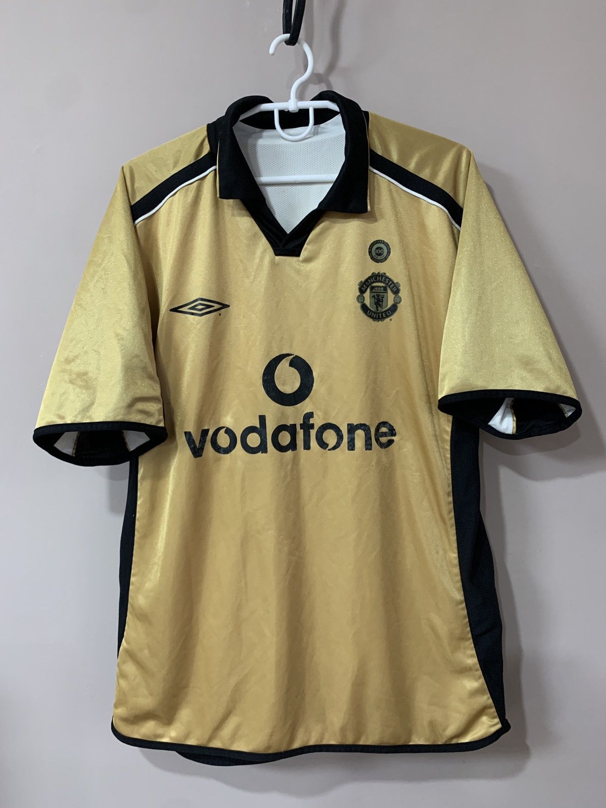 Vintage Manchester United Away Football Shirt Umbro Vintage Soccer