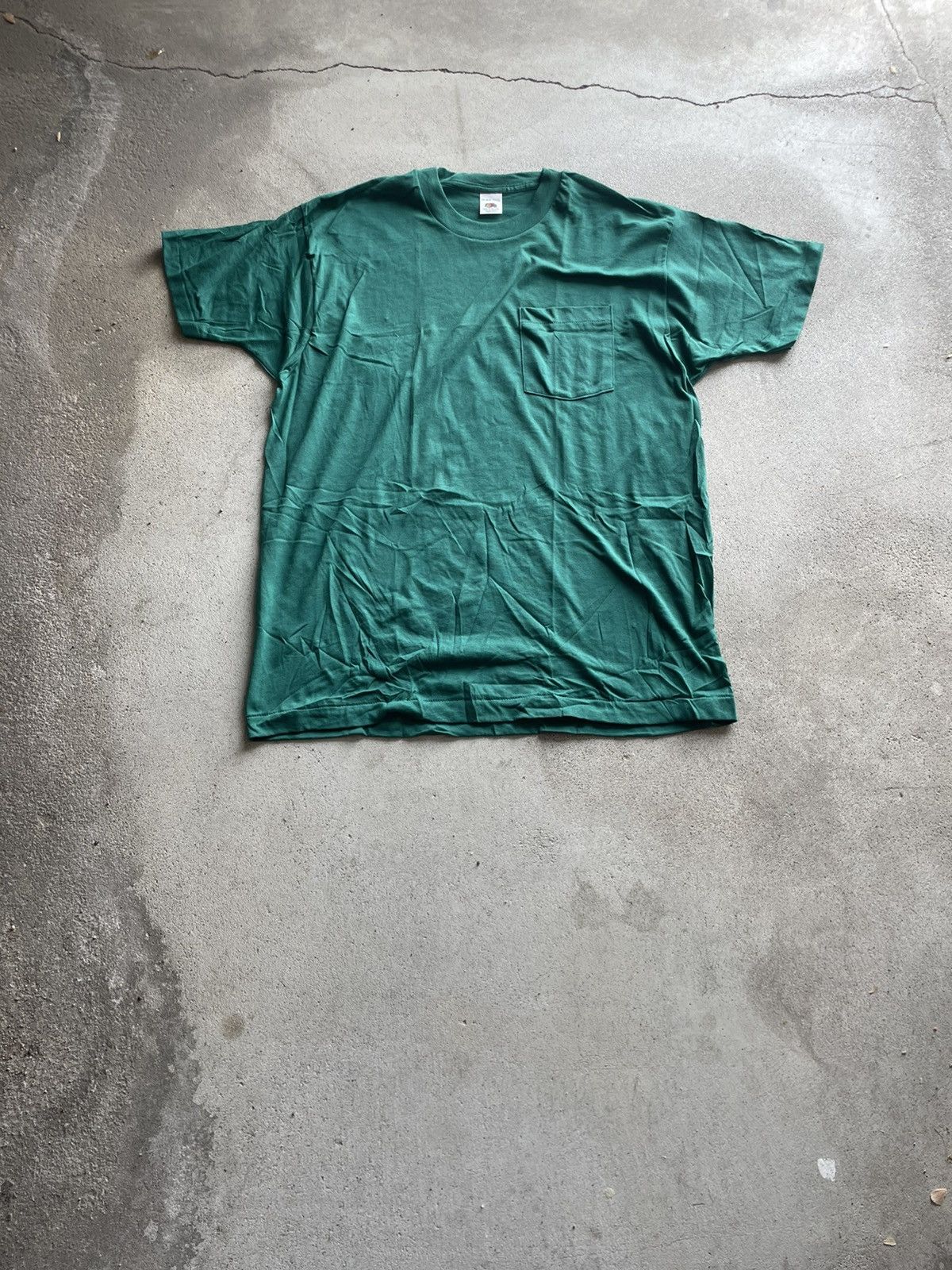 Vintage 70s Fruit Of The Loom Golden Standard Pocket T Shirt