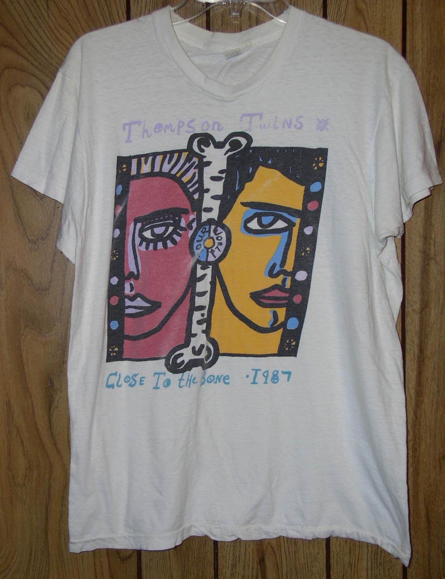 Band Tees Thompson Twins Concert Tour Shirt Vintage 1987 Screen Stars