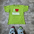 Vintage Y2k I Mama Cutie Logo Funny Slogan Tee Hoodie, Sweatshirt | FlexRushtees.com