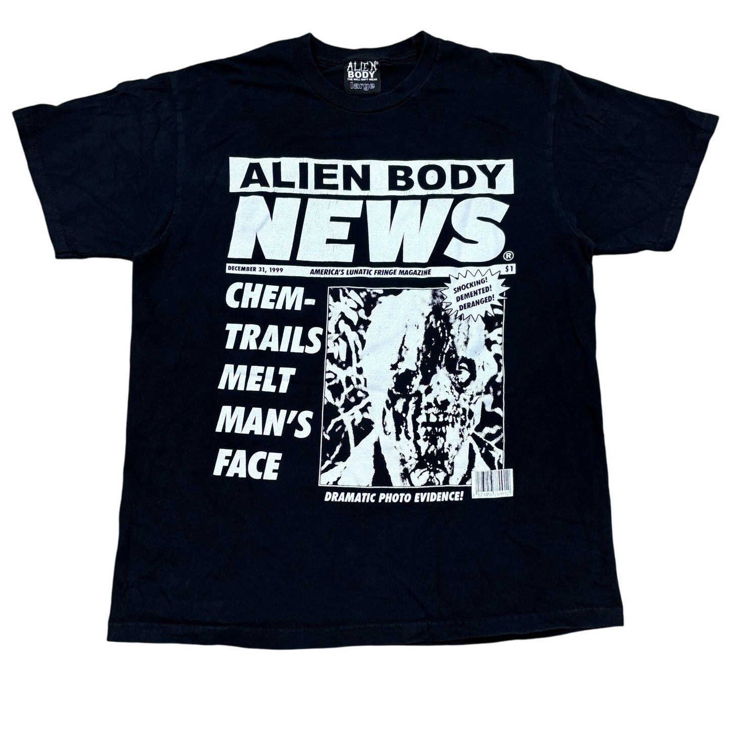 Body Alien Body News Chemical Autopsy Short Sleeve Shirt Men S L