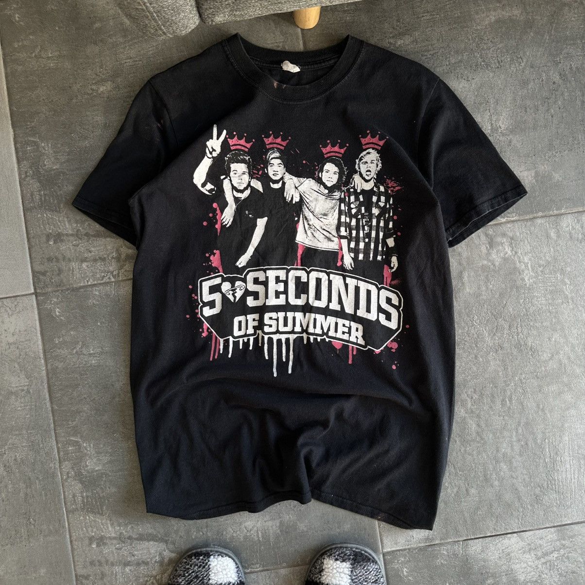 Japanese Brand Vintage Adult 5 Seconds Of Summer T Shirts Big Logo Band Y2k Hoodie, Sweatshirt | FlexRushtees.com
