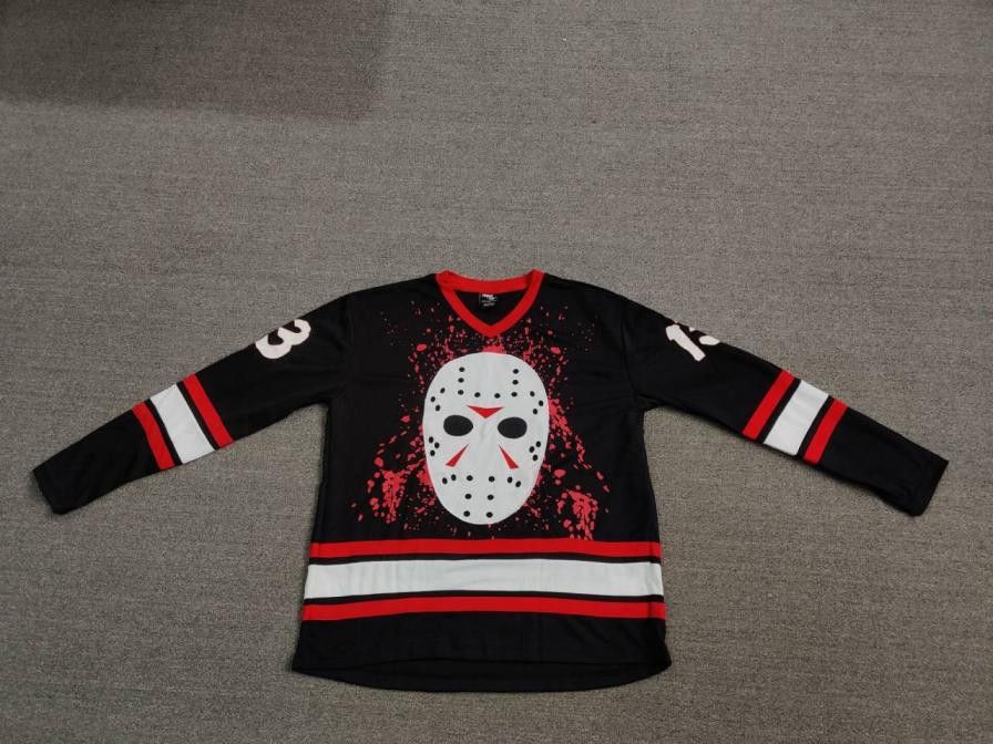Other Friday 13th Jason Voorhees Hockey Jersey Large Black
