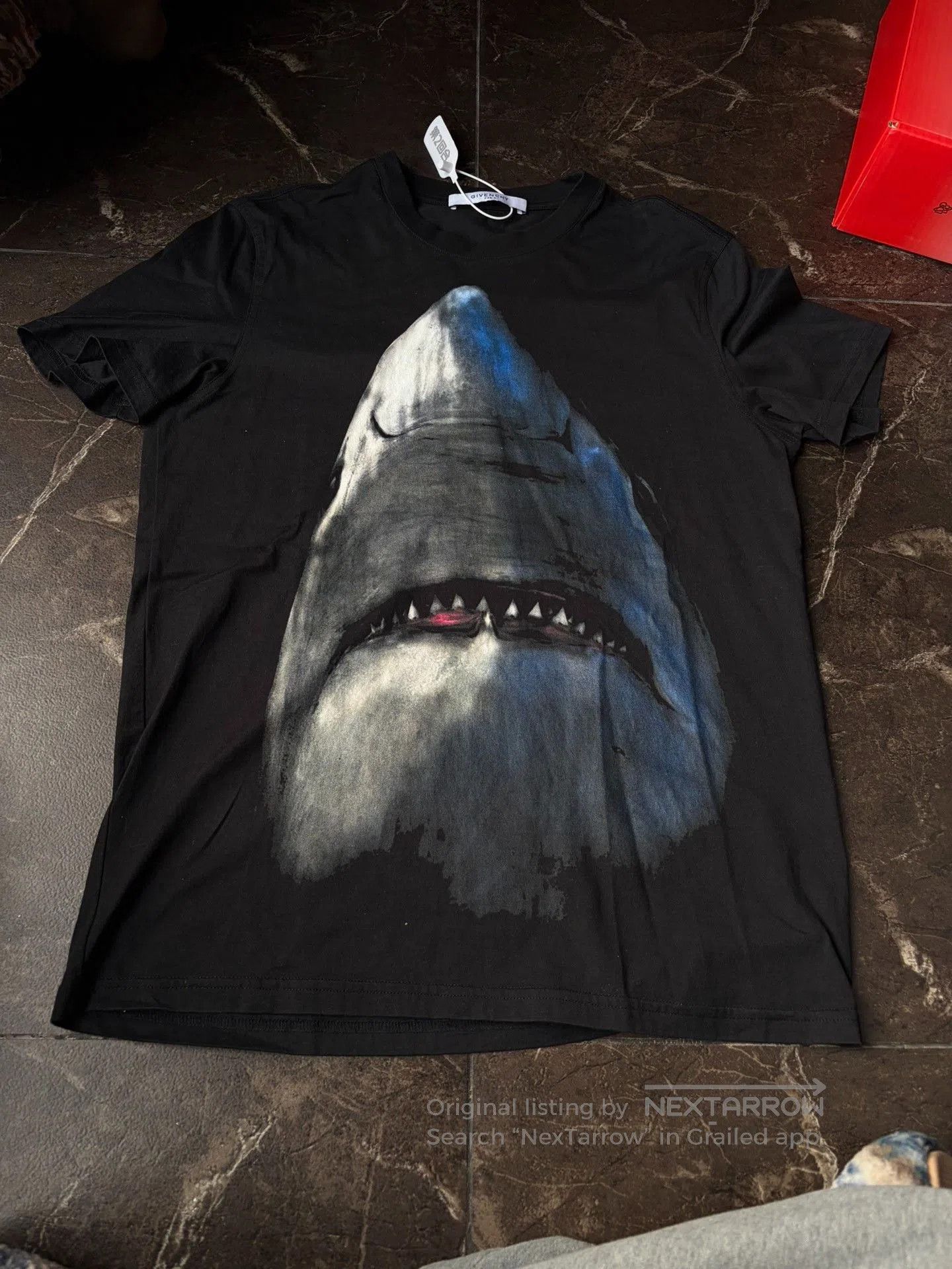 Givenchy Shark Print Slim Crew Neck Men S T T-Shirts, Hoodie, Sweatshirt | FlexRushtees.com