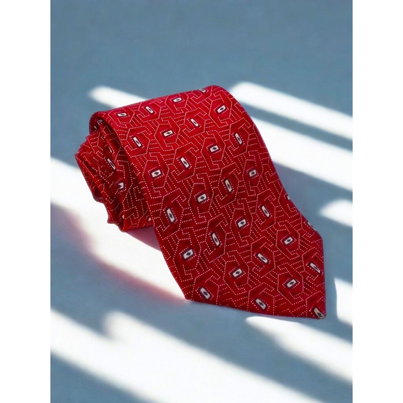 Christian Dior Monsieur Geometric Red Silk Tie Made In Usa T-Shirts, Hoodie, Sweatshirt | FlexRushtees.com