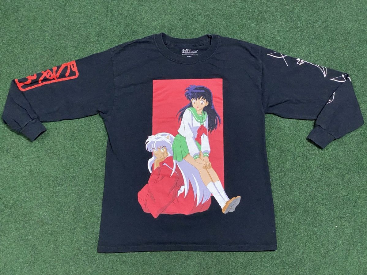 Vintage Y2k Inuyasha Anime Graphic L S Tee Hoodie, Sweatshirt | FlexRushtees.com