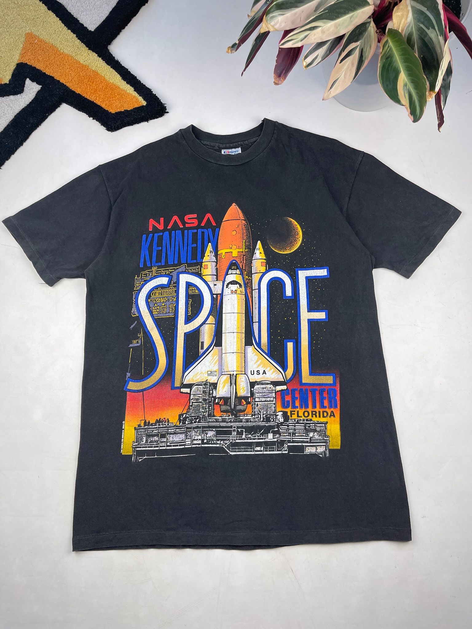 Vintage Nasa Kennedy Space Center Florida 1990 Tee Shirt