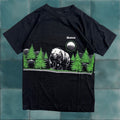 Vintage Bear Mountain Montana Sherrys T Shirt Black 80s Moon Nature Animal Crew Neck L Men S Hoodie, Sweatshirt