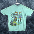 Pacific Vintage Ocean Pacific Shirt Mens Adult Large Blue 1980s Graphic Tee Sportswear Beach O