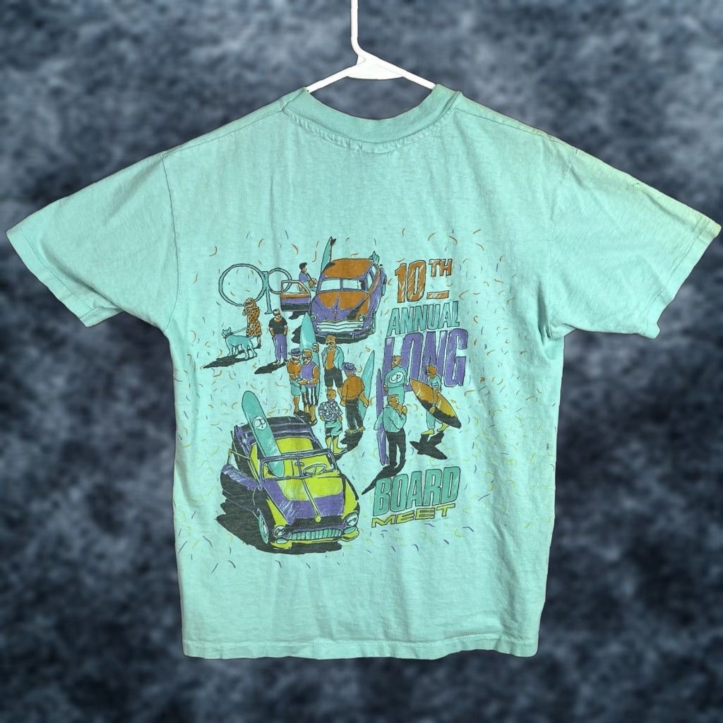 Pacific Vintage Ocean Pacific Shirt Mens Adult Large Blue 1980s Graphic Tee Sportswear Beach O
