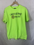Vintage Bingo Game Neon Green Y2k 2000s Quote Tee Hoodie, Sweatshirt | FlexRushtees.com