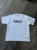 Vetements Single And Ready To Mingle Oversized Tshirt Hoodie, Sweatshirt | FlexRushtees.com