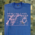 Vintage Screen Stars Best New Orleans T Shirt Unisex Adults Xl Blue Jazz Puffy Graphic Singl Hoodie, Sweatshirt