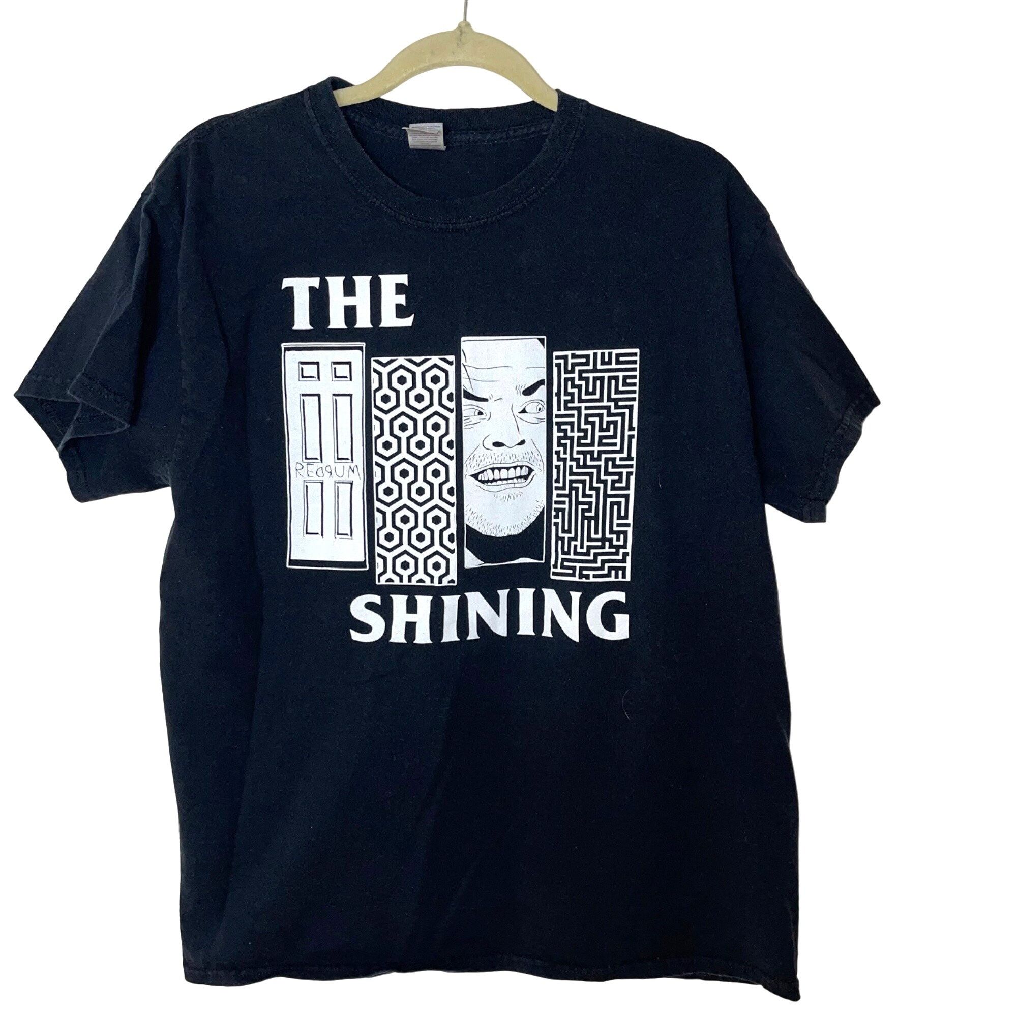 Gildan The Shining Mens T Shirt Black Size Large Vintage Hoodie, Sweatshirt | FlexRushtees.com