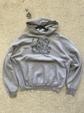 1990s Vintage Jerzees Grey Boxy Hoodie