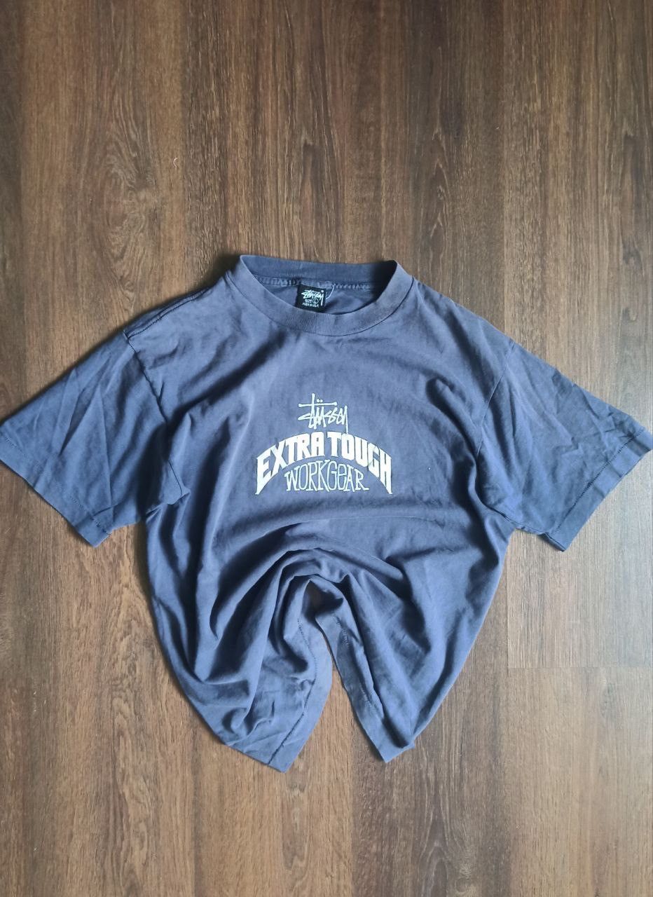 Extra Tough Stussy Tee In Black Size L Hoodie, Sweatshirt | FlexRushtees.com