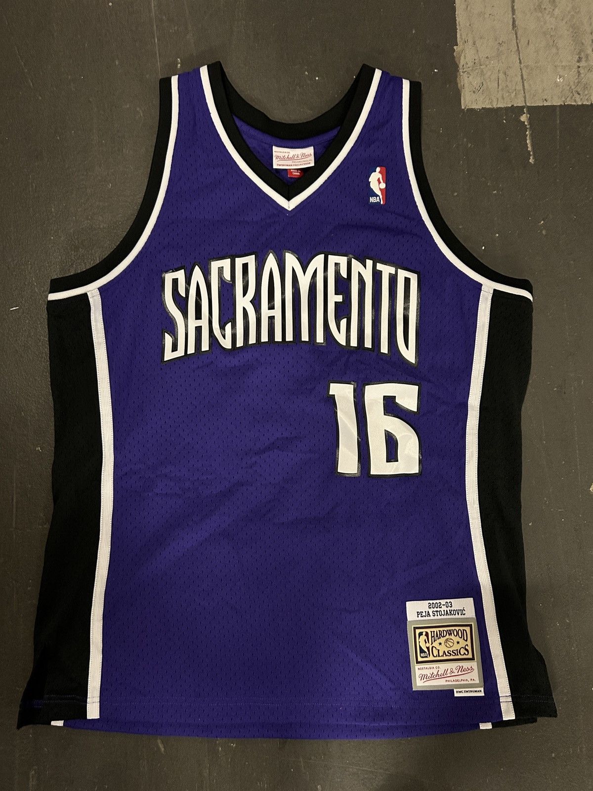 Ness Mitchell Ness 02 03 Kings Peja Stojakovic Jersey