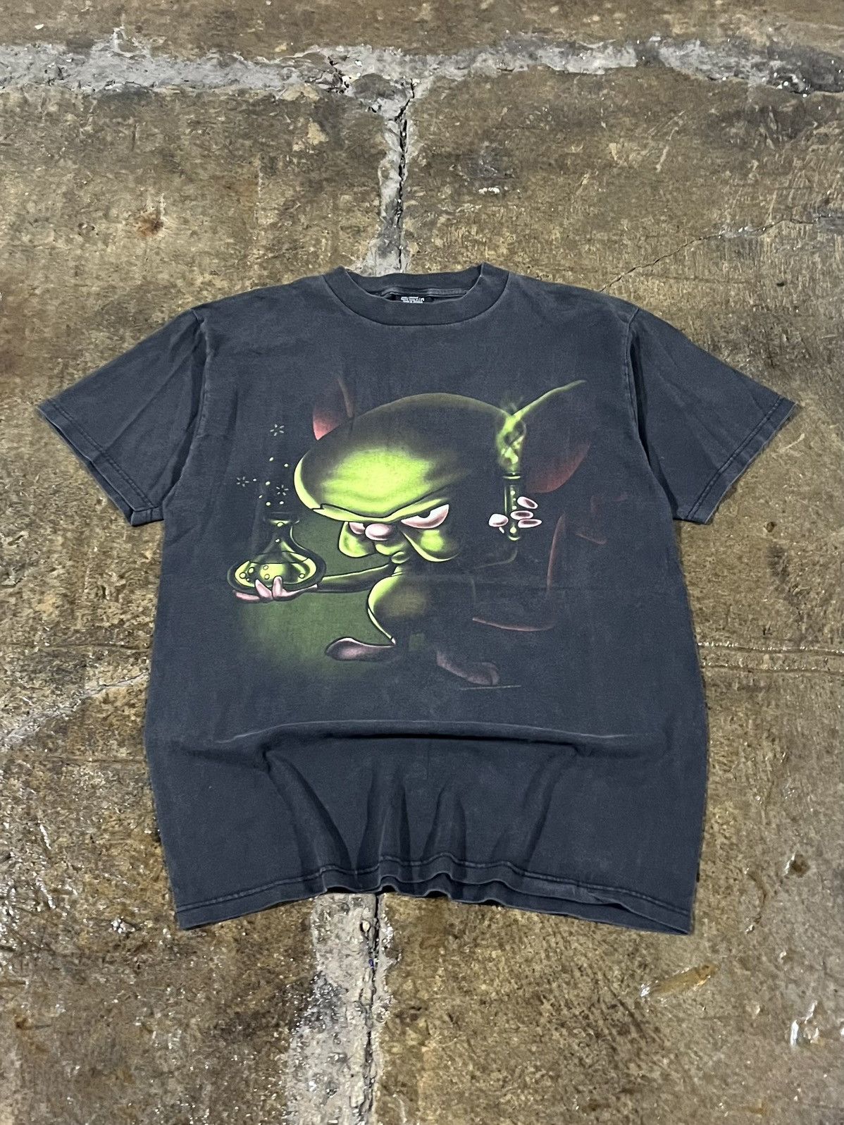 Crazy Vintage 90s Pinky And The Brain Cartoon Tee Shirt Hoodie, Sweatshirt | FlexRushtees.com