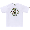Bape Abc Camo Sta College Tee White Green Hoodie, Sweatshirt | FlexRushtees.com
